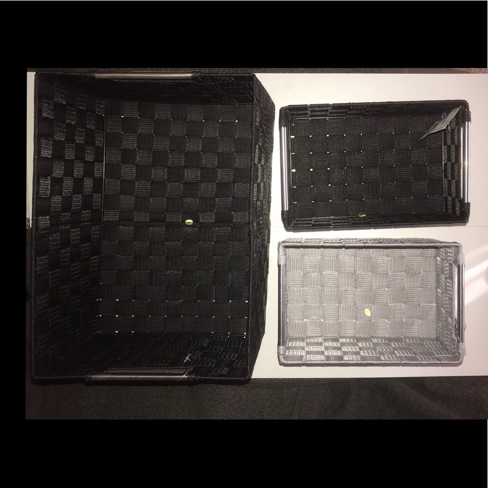 3 Storage Boxes | Organization bins, Closet baskets, storage boxes